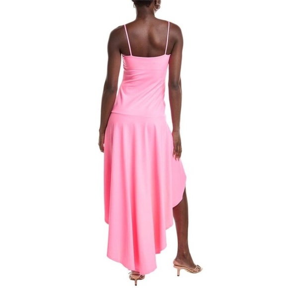 NWOT Susana Monaco Womens  String Gathered High-Low Maxi Dress, Pink size small - Picture 2 of 8